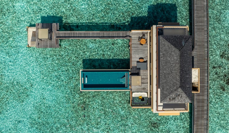 Angsana Velavaru_Deluxe InOcean Two Bedroom Pool Villa_Aerial_1